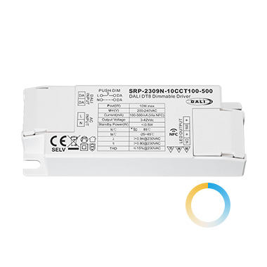 10W 恒流 NFC DALI-2 DT8 調(diào)光調(diào)色電源100-500mA